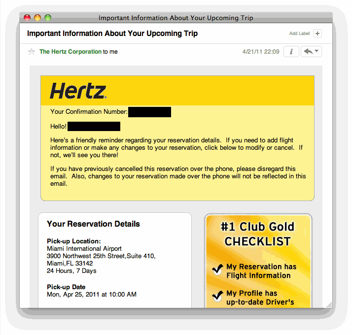 Hertz gold president's circle phone number